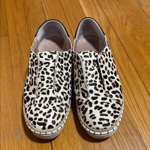 J Slides Leopard Print Sneakers